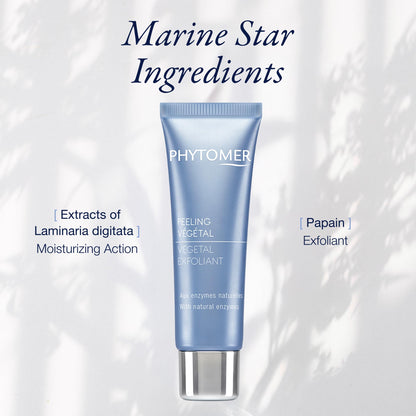 PHYTOMER Vegetal Exfoliant with Natural Enzyme Gentle Face Exfoliator | Cleanses, Eliminates Impurities, Refines Skin's Texture | Safe, Natural Ingredients | Sustainable & Eco-Friendly | 50ml