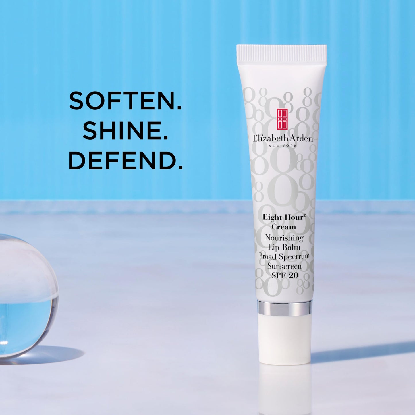 Elizabeth Arden Eight Hour Cream Nourishing Lip Balm, SPF 20 Sunscreen Balm, Moisturizer for Chapped Lips with Shea Butter & Vitamin E, 0.5 fl oz