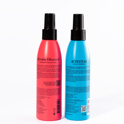 Keratin Complex - Blow Dry Essential Curl Kit - Keratin Obsessed, 5 fl oz + KCTEXTURE Leave-In Conditioner, 5 fl oz