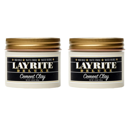 Layrite Deluxe Cement Clay 4.25 oz 2 pack