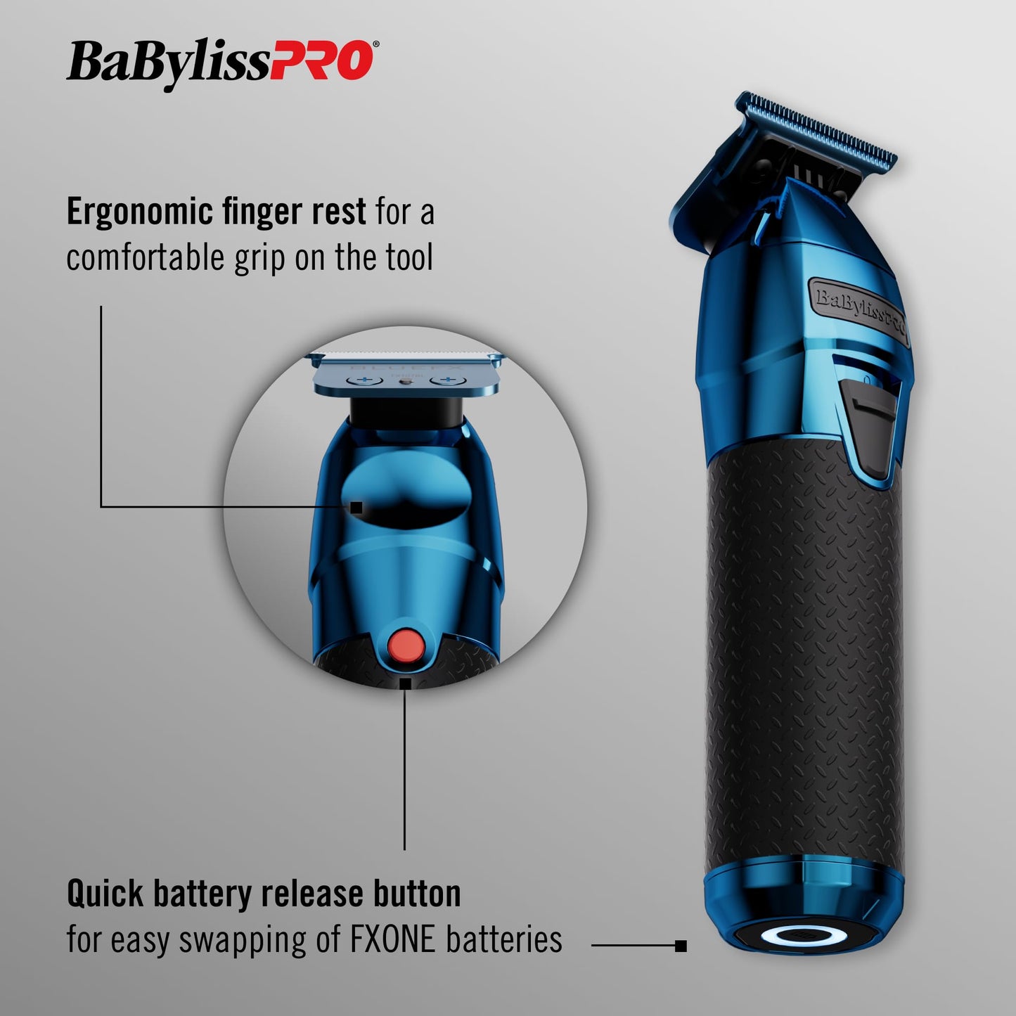 FXONE Professional Cordless Outlining Trimmers for Men with Interchangeable Battery