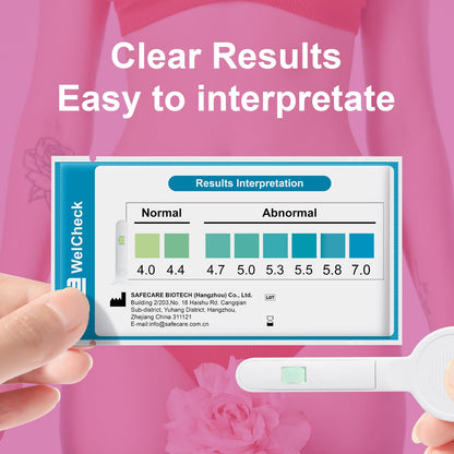 Vaginal pH Test Strips, Vaginal Yeast Infection Test Strips, Feminine pH Test, BV Test Strips pH Balance for Women, 3 Pcs
