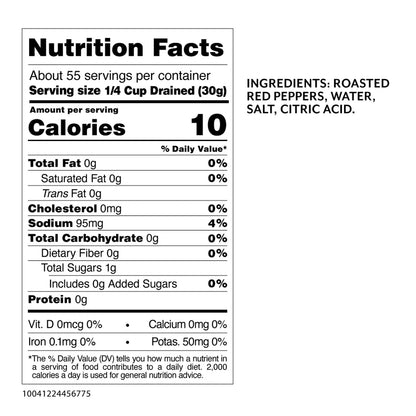 Roland Foods Fire Roasted Red Pepper Strips, Specialty Imported Food, 5.51 Pound, Pack of 1