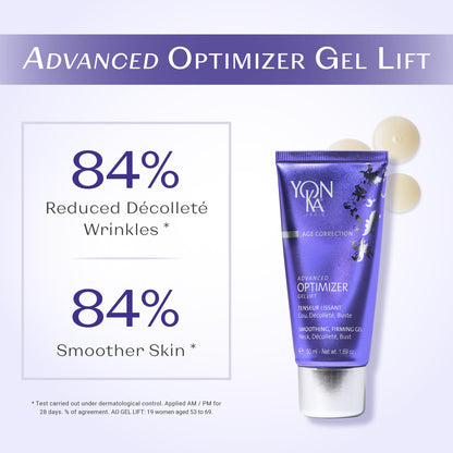 Yonka Advanced Optimizer Lift Gel | Anti-Aging Neck Cream to Shape and Tighten Skin | Marine Collagen and Hyaluronic Acid | With Lifting and Smoothing Effect | 1.69 oz