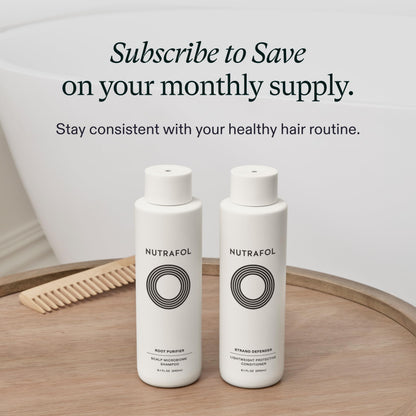 Nutrafol Shampoo, Cleanse and Hydrate Hair and Scalp, Improves Hair Volume, Strength and Texture, Physician-formulated for Thinning Hair, Color Safe, Sulfate Free