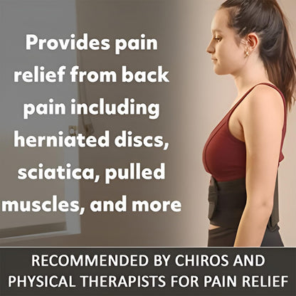 Ottobock The S.P.I.N.E. Adjustable Lower Back Brace with Pulley System - Lumbar Back Support Belt for Men and Women - Compression to Relieve Lower Back Pain & Spine Pressure, Large