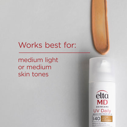 EltaMD UV Daily Face Sunscreen Moisturizer with Zinc Oxide, Daily Face Moisturizer with SPF, Great for Dry, Combination, and Normal Skin