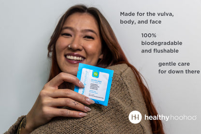 Gentle & Sensitive Care for Down There: Gentle Foaming Vulva Cleanser & 100% Flushable Gentle Wipes