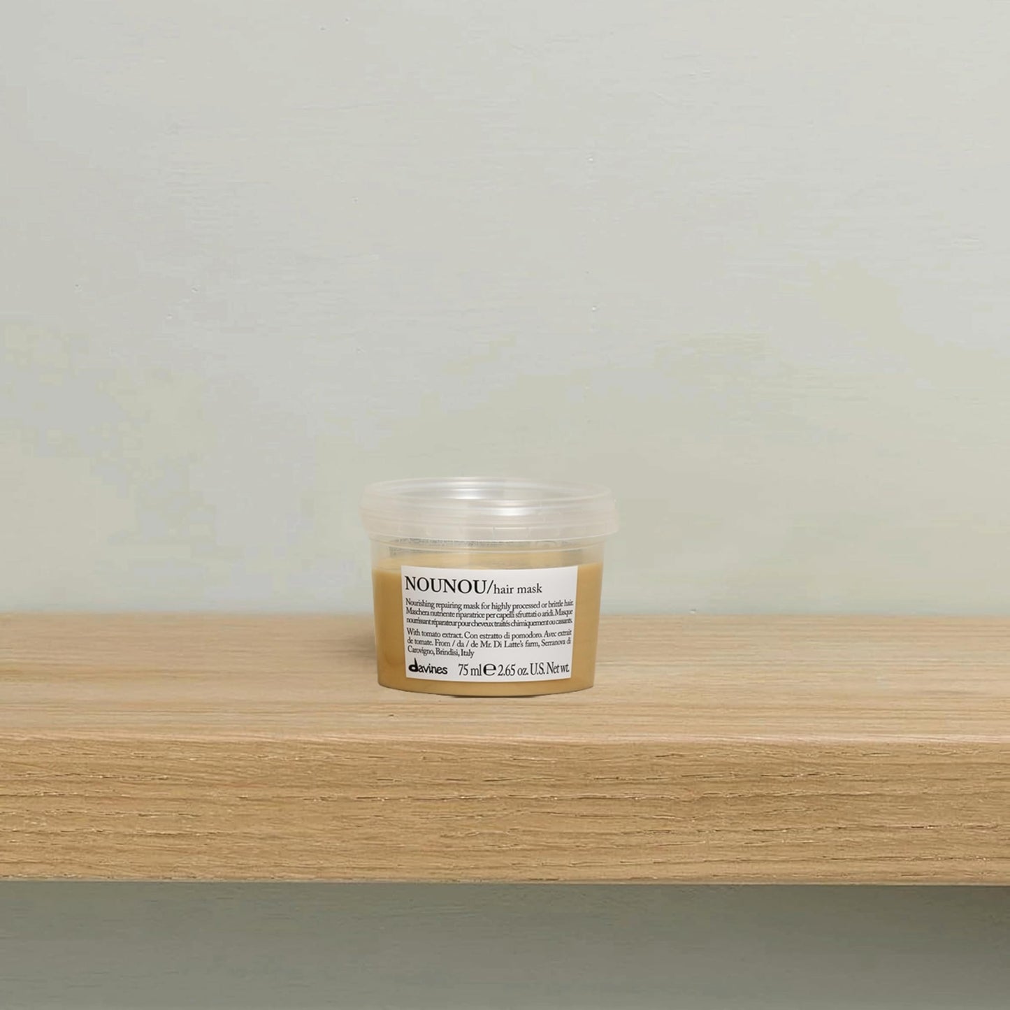 Davines NOUNOU Hair Mask, Nourishing And Repairing Treatment For Bleached, Permed Or Relaxed Hair, Add Shine Weightlessly