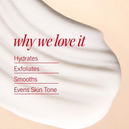 First Aid Beauty - KP Smoothing + Brightening Body Lotion with 10% AHA, Lactic Acid, Urea + Colloidal Oatmeal, Exfoliate & Moisturize, Banish Keratosis Pilaris Bumps, NEW Peach Scent (6. 7 fl oz)