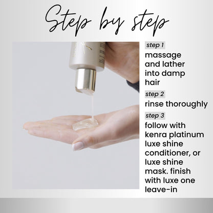 Platinum Luxe Shine Shampoo | High Shine | Smoothing Shampoo for Frizzy Hair | For Dull Hair | Sulfate Free | Color Safe