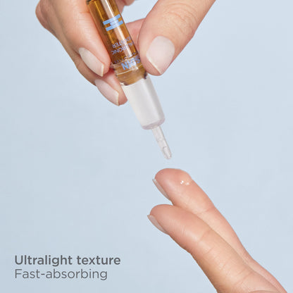 Isdinceutics Intensive Hyaluronic Acid and Peptide Booster - Facial Serum in Ampoules, 0.06 FL OZ x 10 ampoules