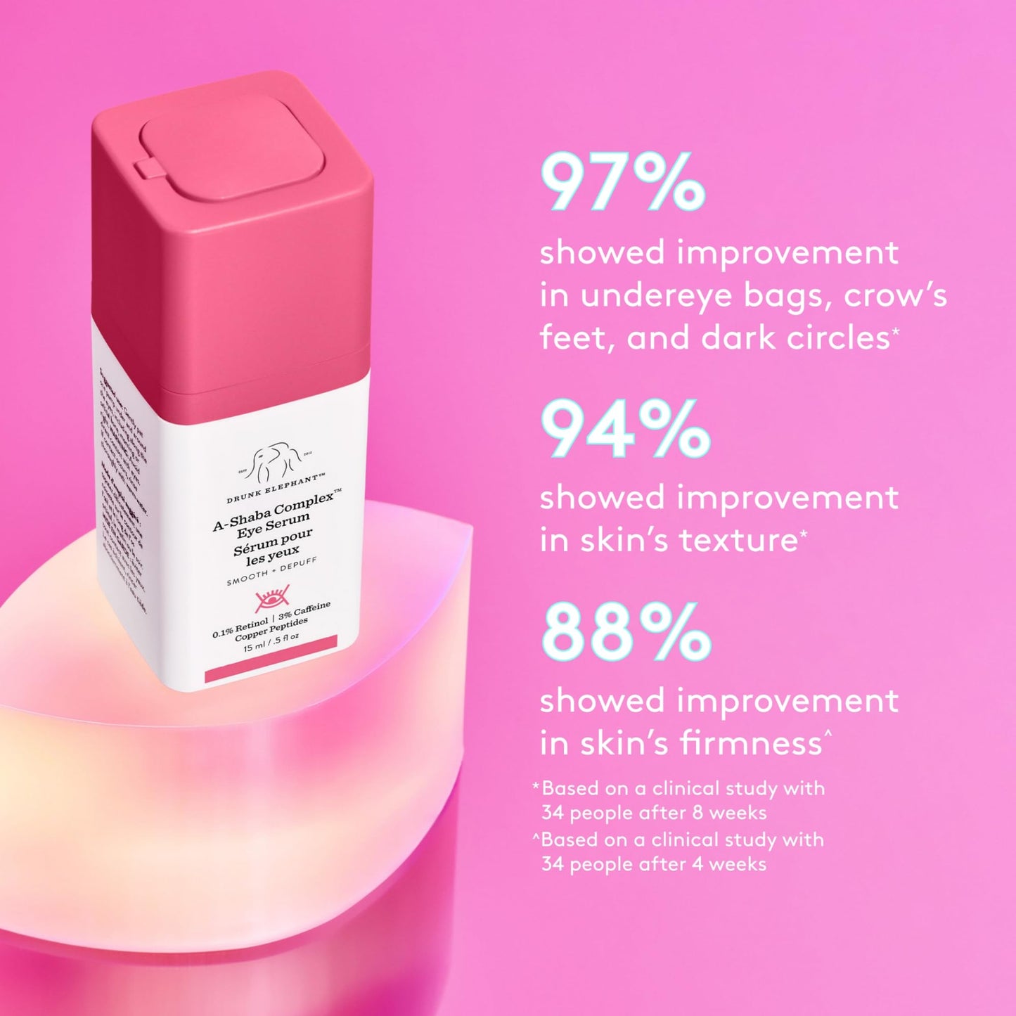 Drunk Elephant A-Shaba Complex Eye Serum - .1% Retinol Eye Cream - Clean Clinical Skincare