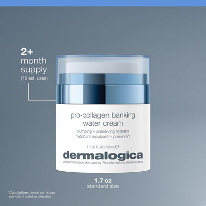 Dermalogica Pro Collagen Banking Water Cream, Collagen Moisturizer for Face - Preserving Collagen and Elastin, Supports Skin Barrier, 1.7 fl oz