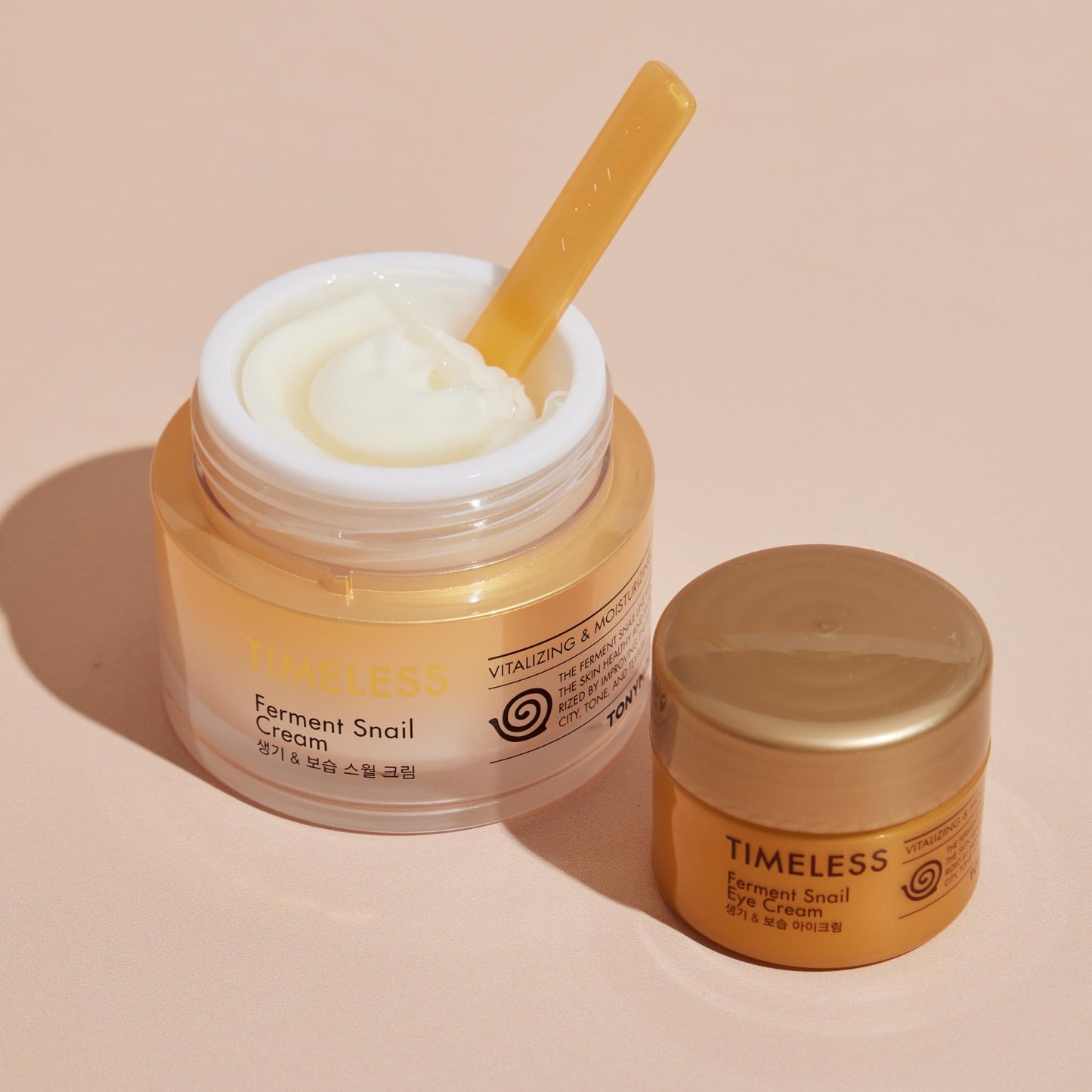 TONYMOLY Timeless Ferment Snail Cream 10.4 oz – 70% Gold Fermented Snail Mucin Face Cream for Hydration, Barrier Repair & Anti-Aging – K Beauty Moisturizer for Radiance, Firmness & Nourished Skin