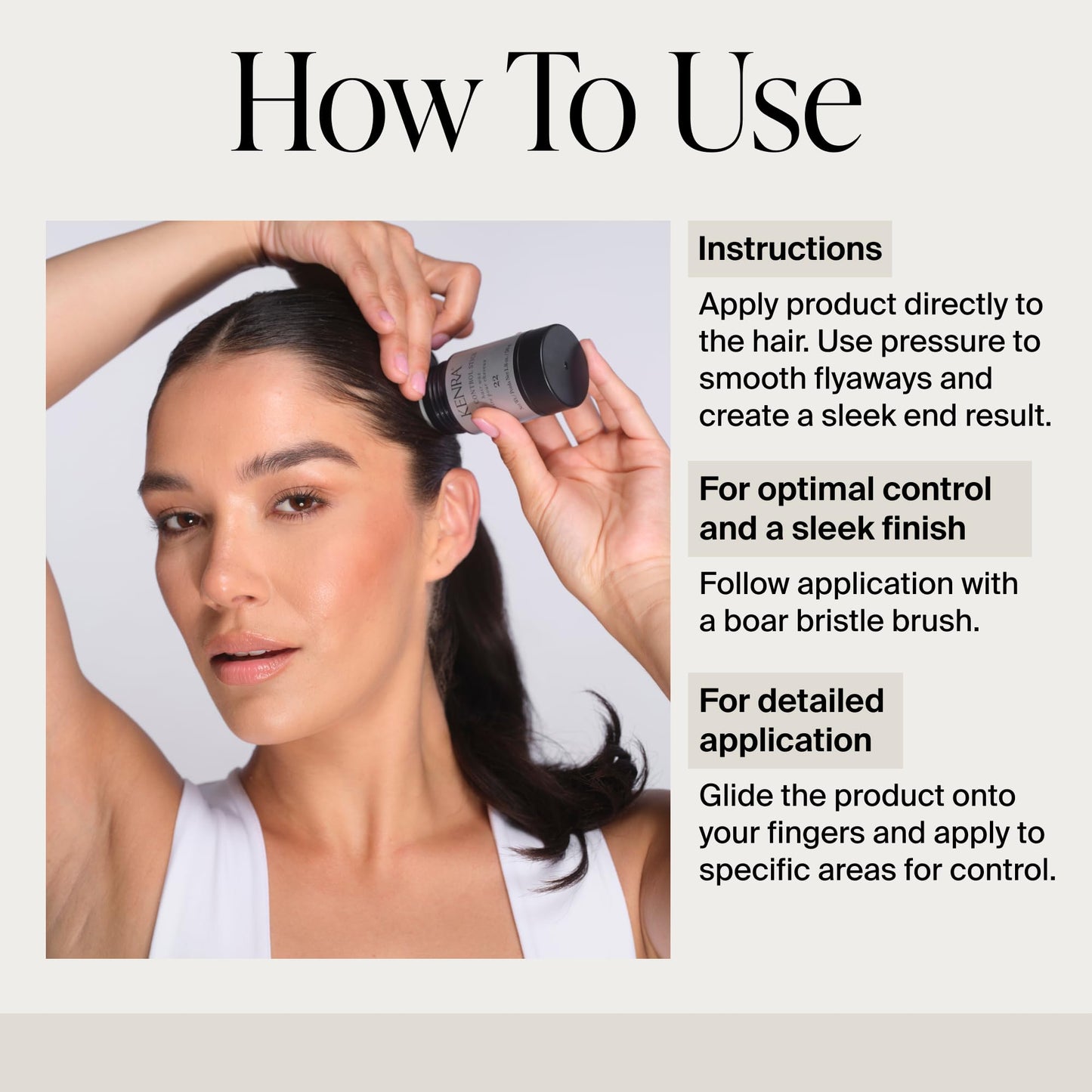 Kenra Professional Style Control Stick 22 | Hair Wax | Smooth, Sleek Styles | Long-Lasting Hold, Frizz Control, & Humidity Resistance | Sweat-Resistant Hold | Safe for Skin, Scalp & Edges