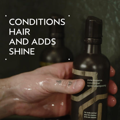 Aveda Men Pure-Formance Conditioner | Lightweight Conditioner for Men’s Hair | Adds Shine | Scalp Care, 10 Fl Oz