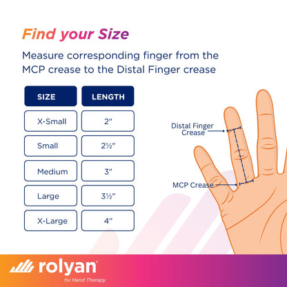 Rolyan Sof-Stretch Extension Splint, 5-Pack, Small, White, Finger Brace with Adjustable Fit, Lightweight & Latex-Free Support for PIP Joint Extension, Boutonniere Deformity & Edema, Hand Washable
