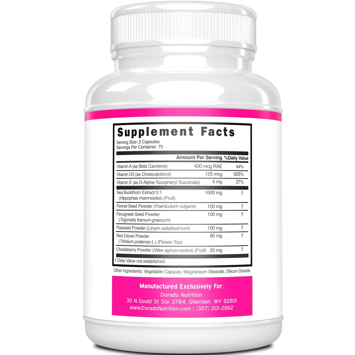 Vaginal Moisturizer & Dryness Supplement (150 Capsules) Support Vaginal Wetness & Health - Female Lubrication - Made in USA - Vegan, Non GMO, 3rd Party Tested - Best Product - 2.5 Month Supply