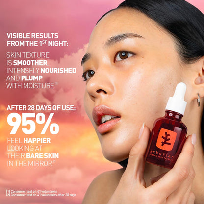 Erborian Multi‑Perfecting Night Serum, Oil & Milky Formulas, Smooths, Even Texture, Hydrates, Firms For Glowy, Mirror Skin Renewal, Korean Skincare