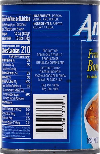 Ancel Papaya Chunks In Syrup, 17 Ounce (Pack of 24)