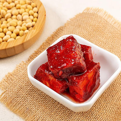 DAMAICHUHAI Fermented Bean Curd，Firm Tofu Fermented Foods，Chinese Red Bean Curd，Suitable For Hot Pot, Stir-Fry, Cold Dishes, Noodles，360g/12.6oz，腐乳