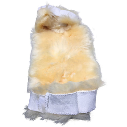 PCP Sheepskin Pressure Relief Sores Elbow Protectors, White