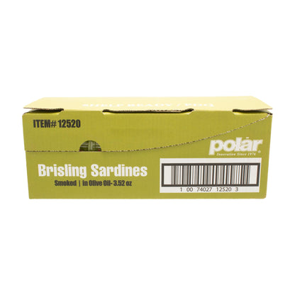 MW Polar Brisling Sardines, Smoked in Olive Oil, 3.52 Ounce (Pack of 12)