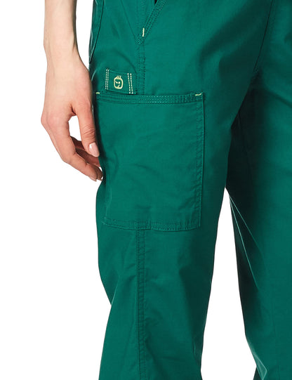 WonderWink Women's Wonderflex Grace Scrub Pant, Hunter, 3X-Large/Tall