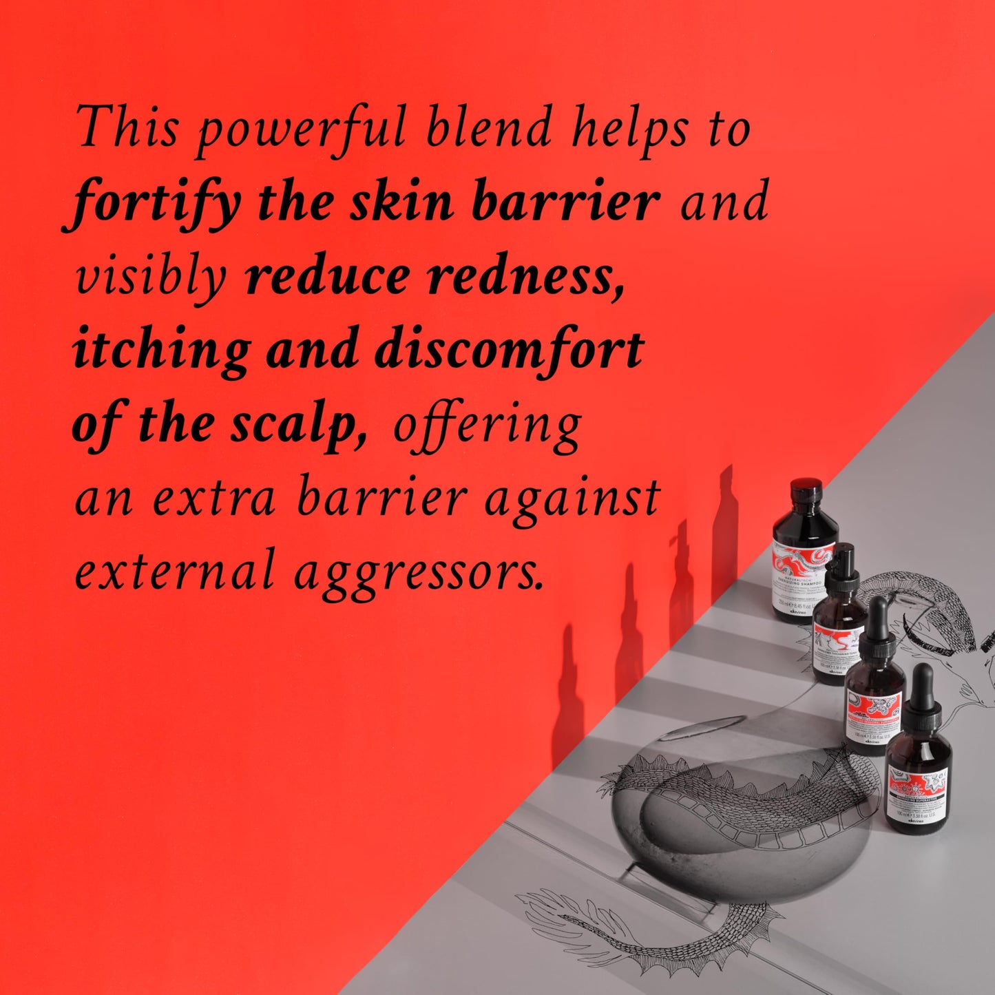 Davines Naturaltech Energizing Thickening Tonic, Stimulating & Fortifying for Thinning Hair & Hair Loss - With Caffeine Phytoceuticals - Instantly Thickens Hair Fiber, Travel Size, 3.38 Fl Oz