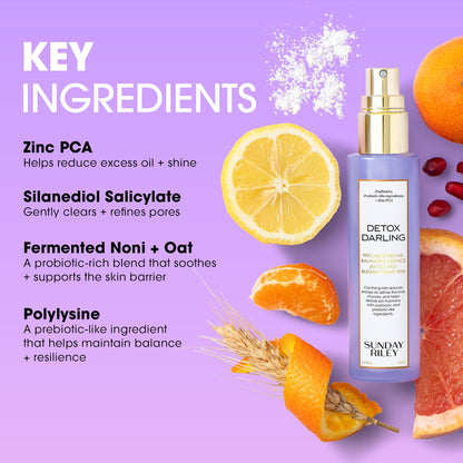 Sunday Riley Detox Darling Balancing Essence Mist for Oily and Blemish-Prone Skin