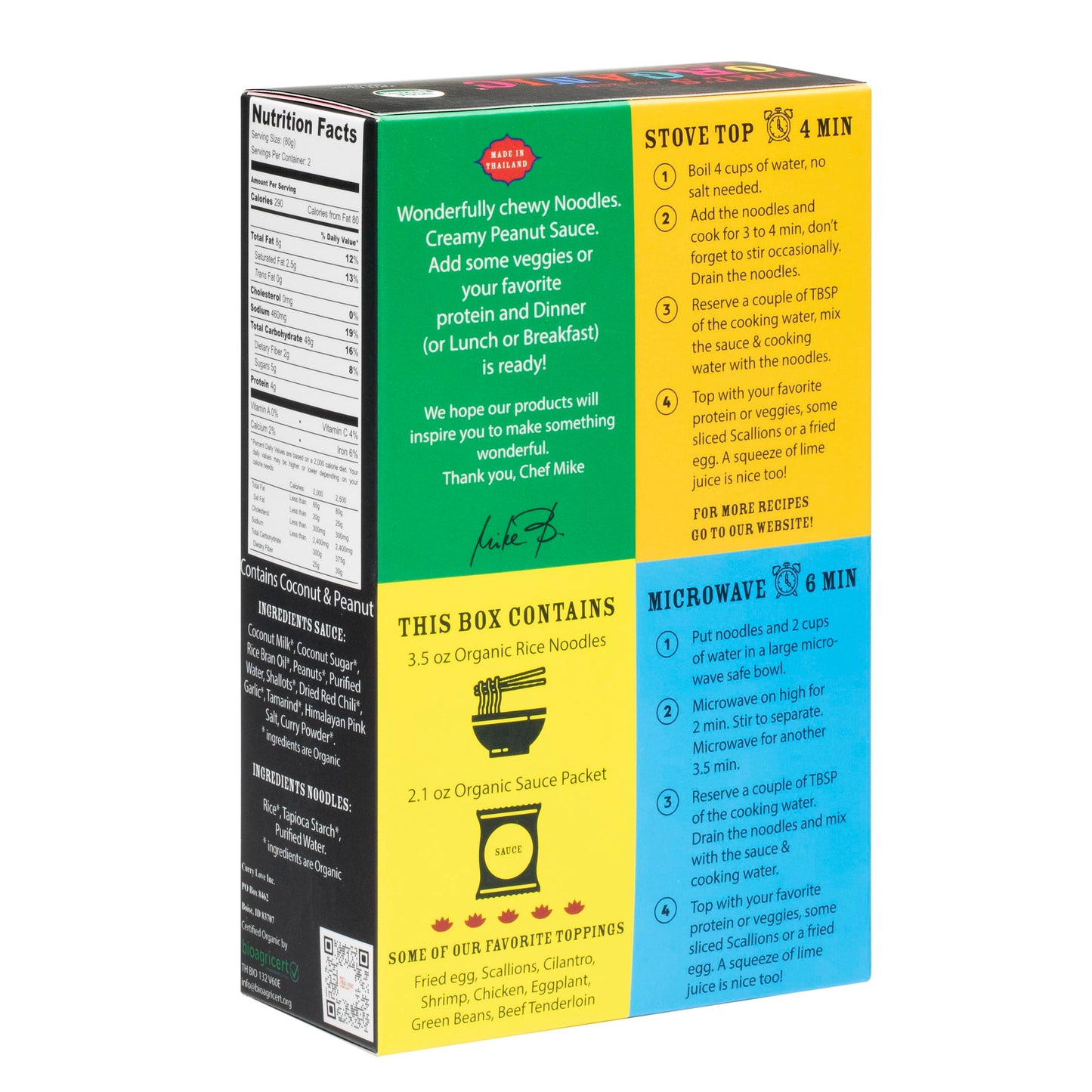 Thai Peanut Sauce Noodle Kit ORGANIC