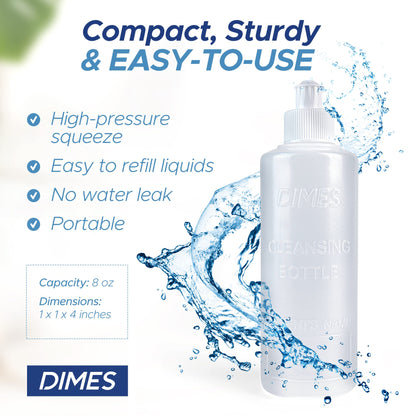 Dimes Peri Bottle Postpartum Essentials – Portable Bidet Perineal Squirt Bottle for New Moms – Feminine hygiene Essential