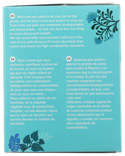 Natracare, Pads Ultra Super with Wings, 12 Count