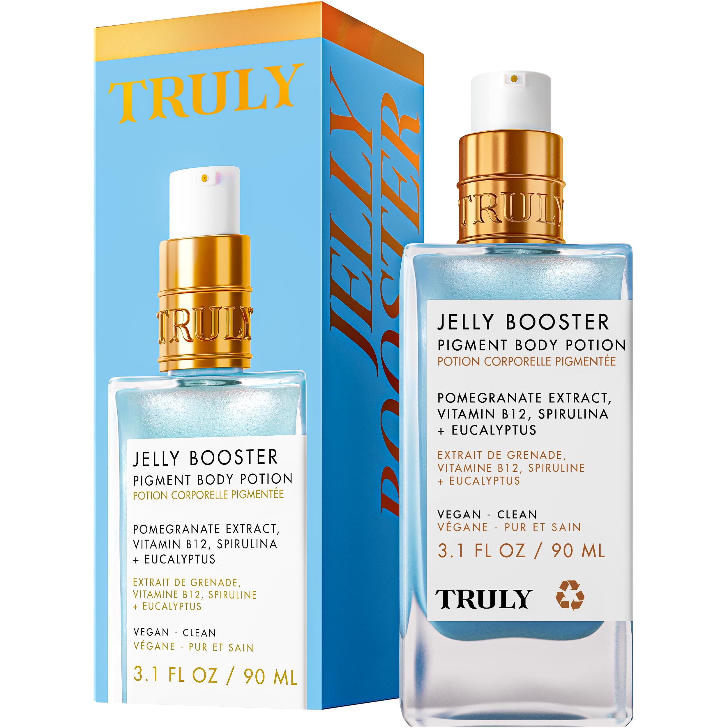 Truly Beauty Jelly Booster Pigment Body Potion, Lightweight, Fast Abso ...