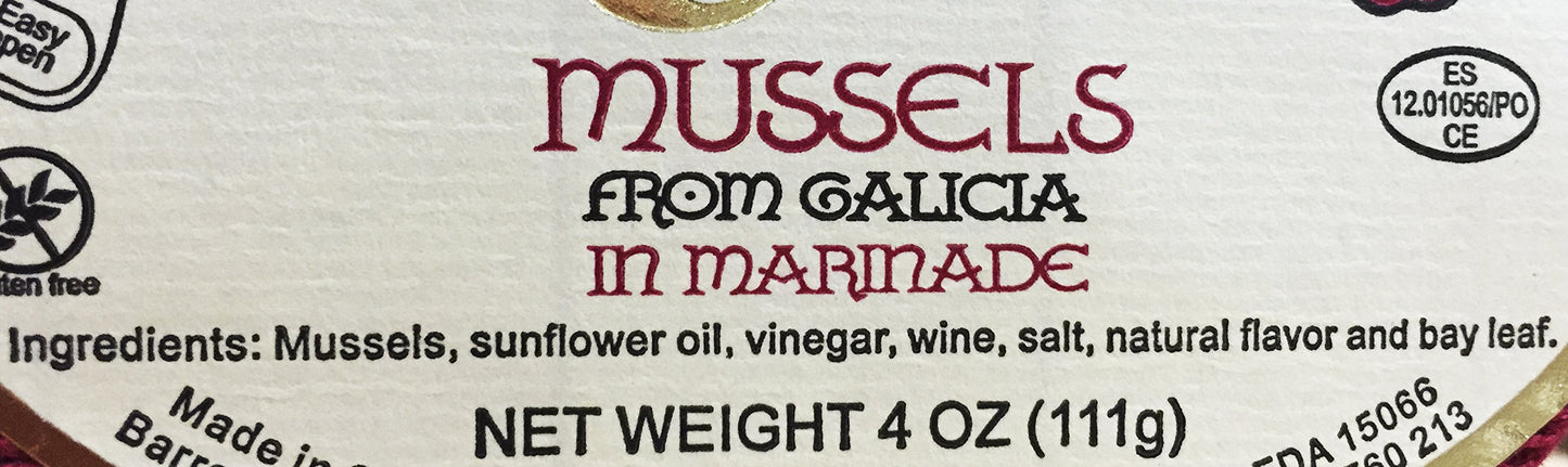 CONSERVAS DE CAMBADOS Mussels In Marinade, 111 GR