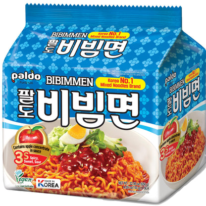 Paldo Bibim Cold Noodle Instant Ramen 5 pack