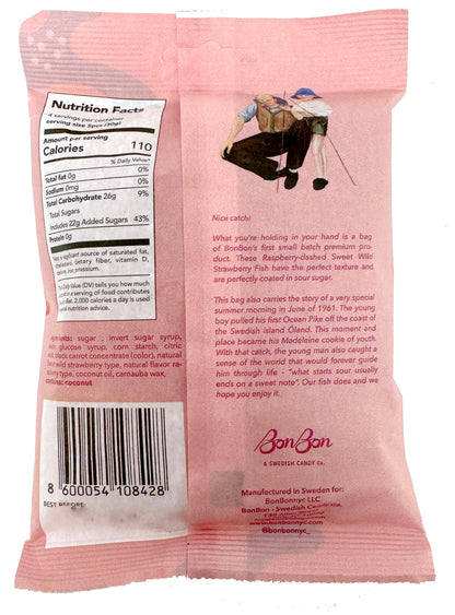 Wild Strawberry Swedish Fish, 4oz by BonBon