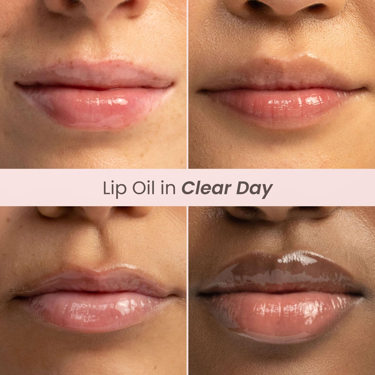 Burt's Bees Lip Oil Clear Day, Instant Hydration, Nourishes and Softens Lips, Tint Free, High Shine Finish, Responsibly Sourced Jojoba Oil, Non Sticky, Wand Applicator, 0.15 Ounce