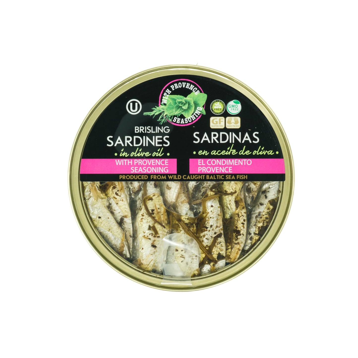 Grilled Catch Wild Caught Brisling Sardines in Olive Oil with Provence Seasoning 5.6-Ounce Cans (Pack of 6)