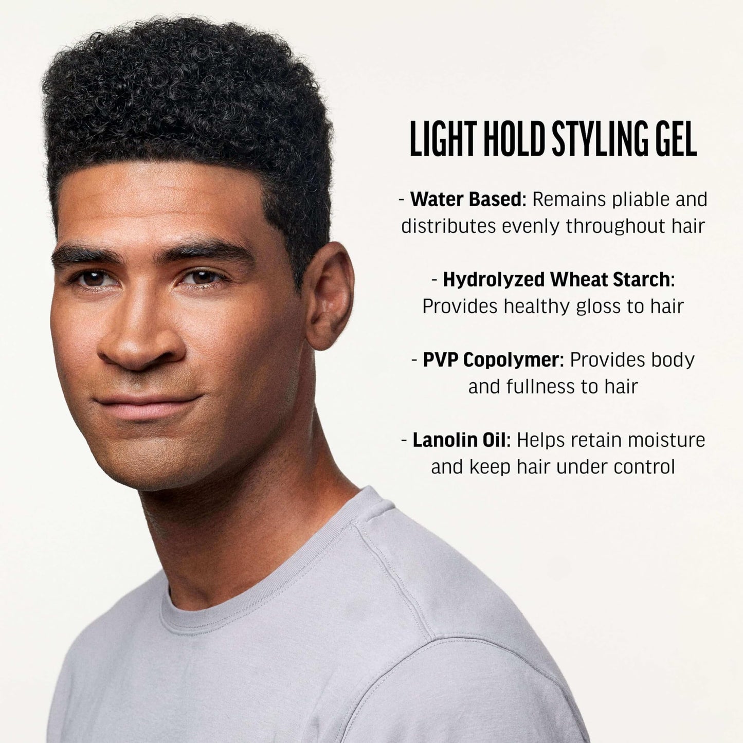 AMERICAN CREW Men's Hair Gel, Light Hold, Non-Flaking Styling Gel, 13.1 Fl Oz (Pack of 2)