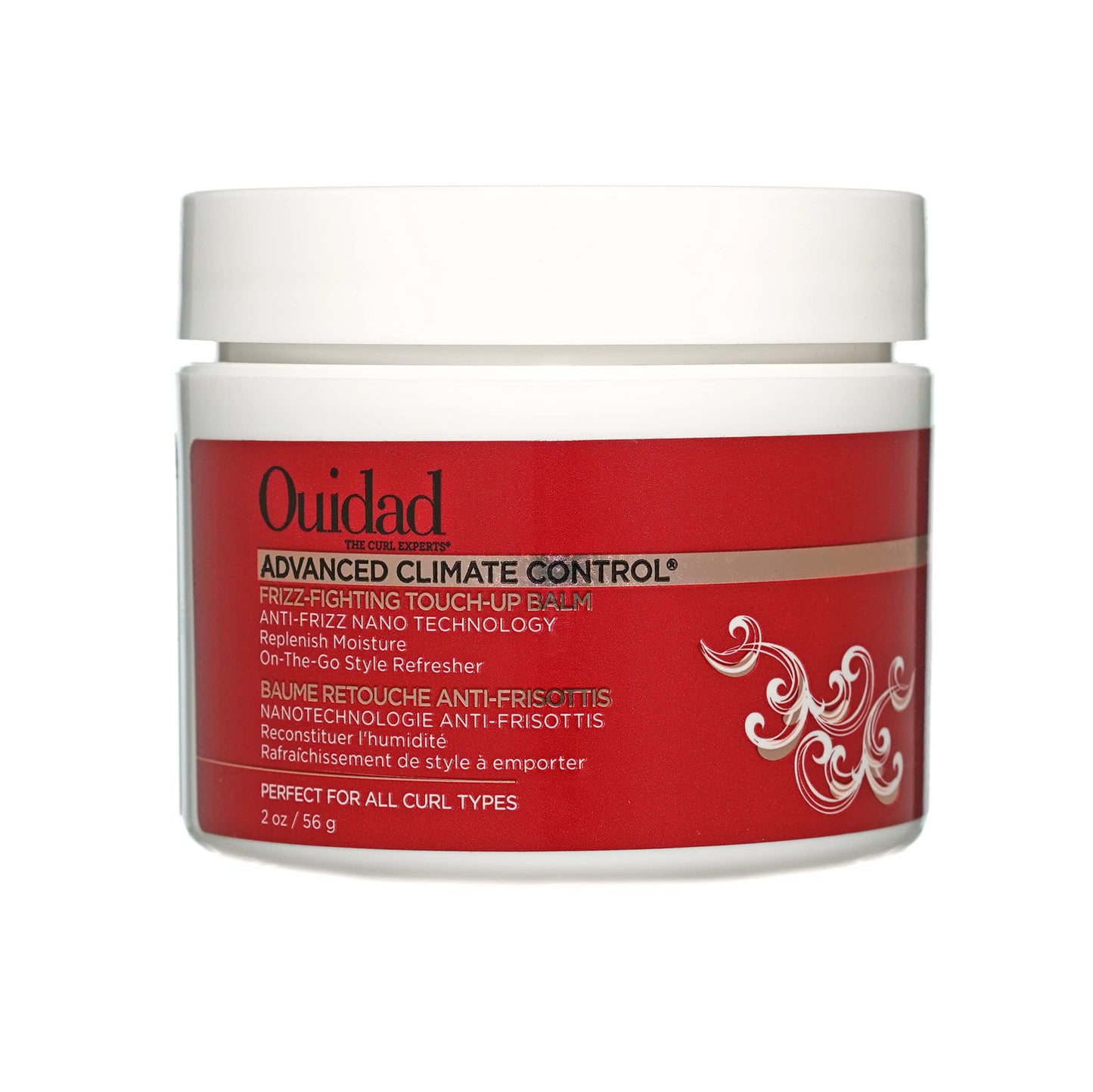 Ouidad Advanced Climate Control Touch-Up Hair Balm - 2 oz, Curl Refresher, Anti-Frizz Nano Technology, Redefine Curls & Help Prevent Breakage, Ideal for Medium to Thick Textures, For All Curl Types