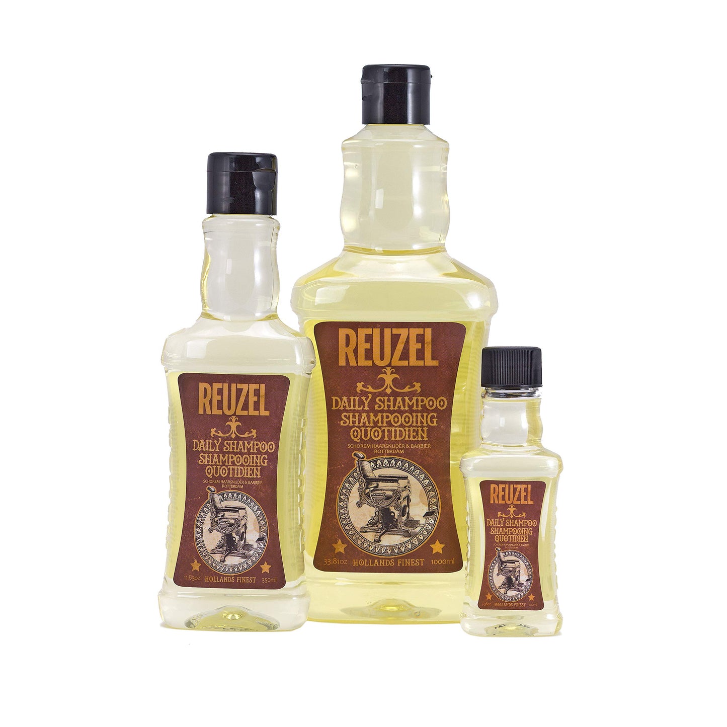 Reuzel Daily Shampoo - Cleanses Hair And Scalp - Ideal For All Hair Types And Frequent Use - Balanced For Excellent Degreasing And Cleansing Without Over Drying - With T4 Tonic Blend