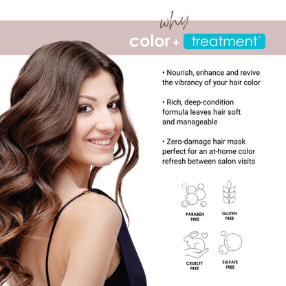 Keracolor Color + Treatment Toning Mask, Highly Pigmented Semi-Permanent Hair Color Masque for Vibrant, Hydrated Hair, 11 Fl Oz