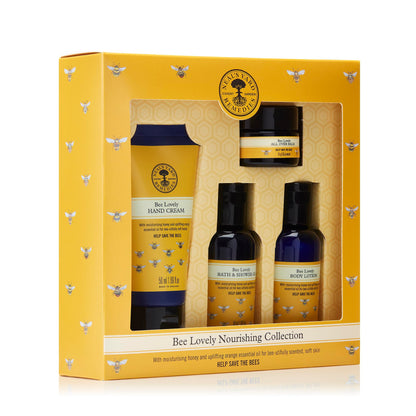 Neal's Yard Bee Lovely Nourishing Collection, Nourishing & Bee-Friendly, Vegetarian Approved, Cruelty Free, 4 Pieces