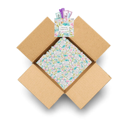 Butterfly Style Menstrual Kit All-in-One 100 Pack | Convenience on The Go | Period Kit Pack for Travelling, Tweens & Teenagers or just When You’re Out | Individually Wrapped Feminine Hygiene Product