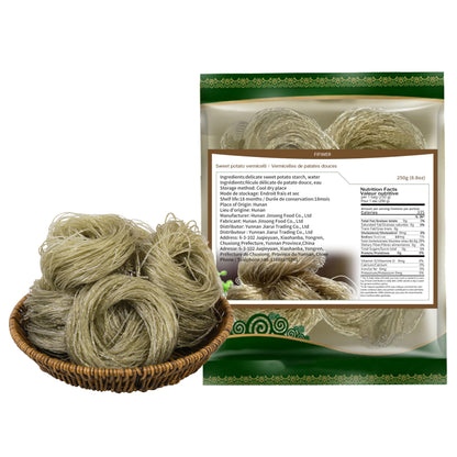 Sweet Potato Starch Noodles 8.8oz/250g, Sweet Potato Noodle,Fat-Free and Gluten-Free, No Additive,hot pot baked fine bean thread noodles,