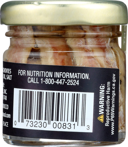 Crown Prince Flat Fillets of Anchovies in Olive Oil, 1.5 Oz