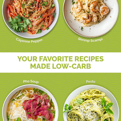 Palmini Angel Hair Pasta | Low-Carb, Low-Calorie Hearts of Palm Pasta | Keto, Gluten Free, Vegan, Non-GMO, Plant Based, Healthy Noodles | As seen on Shark Tank | (14 Ounce Pouch-Pack of 6)