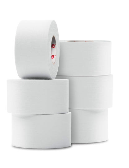 Mueller Sports Medicine MTape Rolls to Go, Quality Athletic Tape, Easy to Tear for Fast & Effective Taping, 1.5" x 10 Yards Per Roll, 6 Rolls